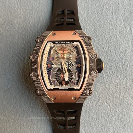 Richard Mille Mens Watch 50x43mm Quartz Movement Stainless Steel Watches