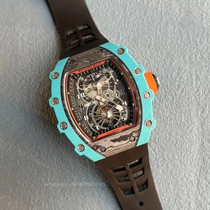 Richard Mille Mens Watch 50x43mm Quartz Movement Stainless Steel Watches - Image 2