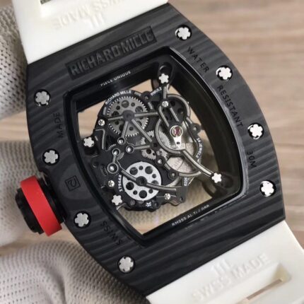 Richard Mille Mens Watch 50x43mm Automatic Mechanical Movement Stainless Steel Watches - Image 5