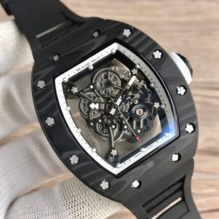 Richard Mille Mens Watch 50x43mm Automatic Mechanical Movement Stainless Steel Watches - Image 4