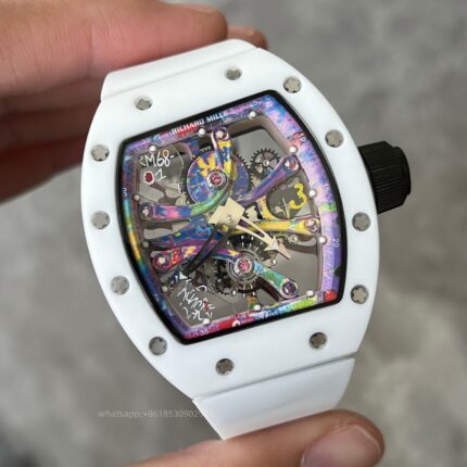 Richard Mille Mens Watch 49x41mm Automatic Mechanical Movement Stainless Steel Watches - Image 4