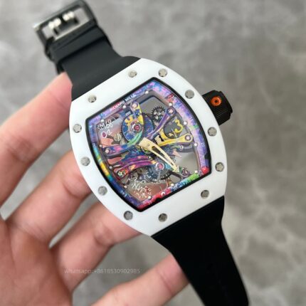 Richard Mille Mens Watch 49x41mm Automatic Mechanical Movement Stainless Steel Watches - Image 3