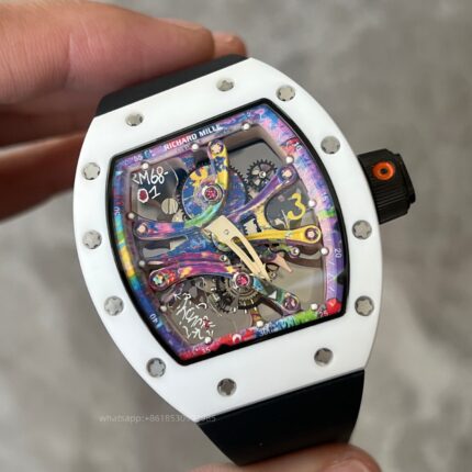 Richard Mille Mens Watch 49x41mm Automatic Mechanical Movement Stainless Steel Watches - Image 4