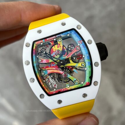 Richard Mille Mens Watch 49x41mm Automatic Mechanical Movement Stainless Steel Watches - Image 4