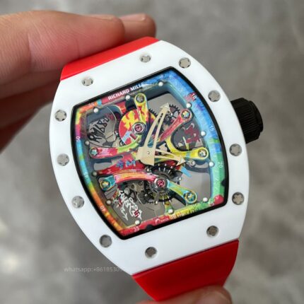 Richard Mille Mens Watch 49x41mm Automatic Mechanical Movement Stainless Steel Watches - Image 4