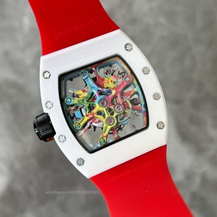 Richard Mille Mens Watch 49x41mm Automatic Mechanical Movement Stainless Steel Watches - Image 7