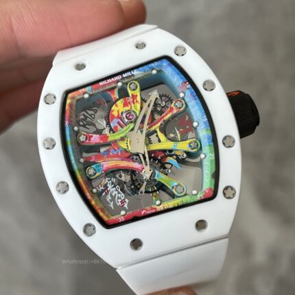 Richard Mille Mens Watch 49x41mm Automatic Mechanical Movement Stainless Steel Watches - Image 4