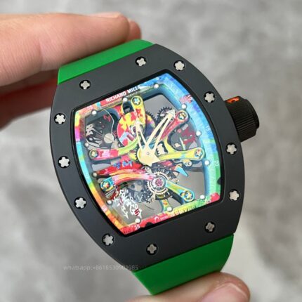 Richard Mille Mens Watch 49x41mm Automatic Mechanical Movement Stainless Steel Watches - Image 4