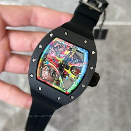 Richard Mille Mens Watch 49x41mm Automatic Mechanical Movement Stainless Steel Watches - Image 3