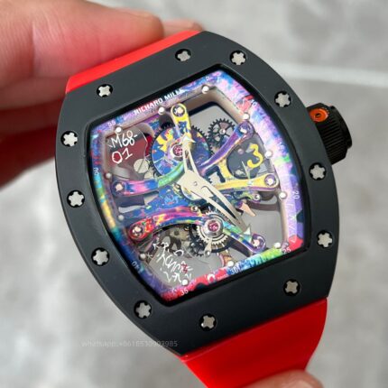 Richard Mille Mens Watch 49x41mm Automatic Mechanical Movement Stainless Steel Watches - Image 4