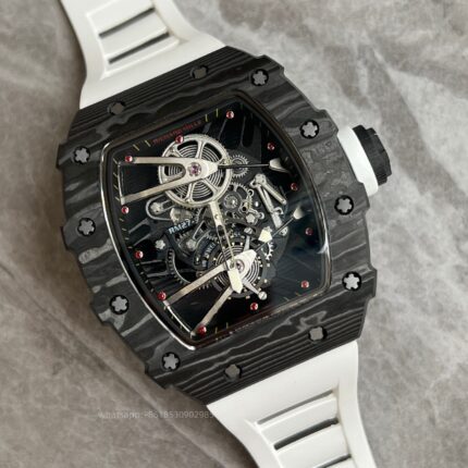 Richard Mille Mens Watch 50x43mm Automatic Mechanical Movement Stainless Steel Watches - Image 4