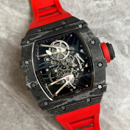 Richard Mille Mens Watch 50x43mm Automatic Mechanical Movement Stainless Steel Watches - Image 4