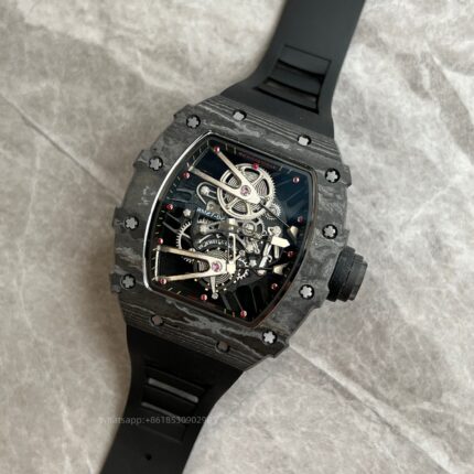 Richard Mille Mens Watch 50x43mm Automatic Mechanical Movement Stainless Steel Watches - Image 2