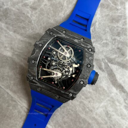 Richard Mille Mens Watch 50x43mm Automatic Mechanical Movement Stainless Steel Watches - Image 3