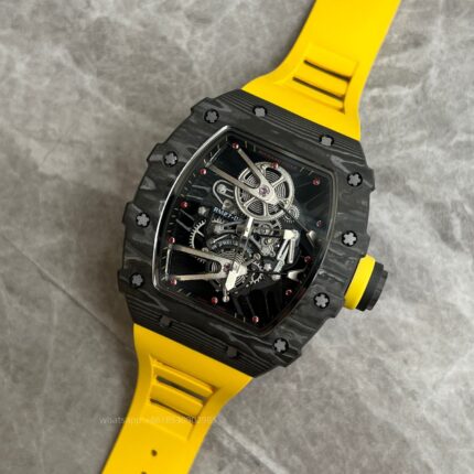 Richard Mille Mens Watch 50x43mm Automatic Mechanical Movement Stainless Steel Watches - Image 3