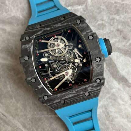 Richard Mille Mens Watch 50x43mm Automatic Mechanical Movement Stainless Steel Watches - Image 4
