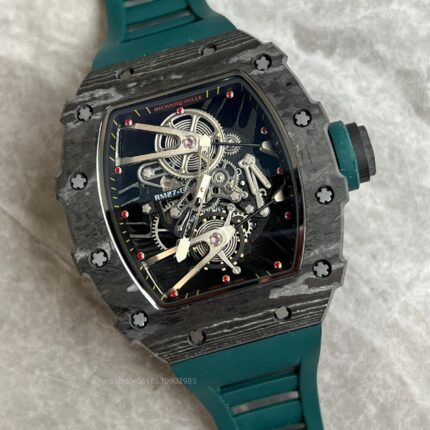 Richard Mille Mens Watch 50x43mm Automatic Mechanical Movement Stainless Steel Watches - Image 4