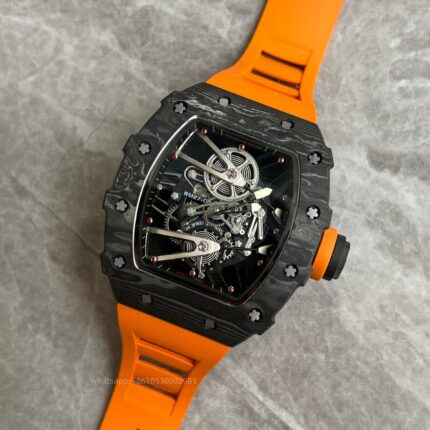 Richard Mille Mens Watch 50x43mm Automatic Mechanical Movement Stainless Steel Watches - Image 3