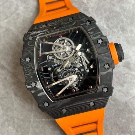 Richard Mille Mens Watch 50x43mm Automatic Mechanical Movement Stainless Steel Watches - Image 4