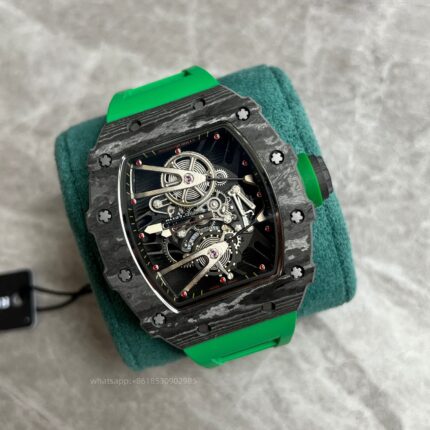 Richard Mille Mens Watch 50x43mm Automatic Mechanical Movement Stainless Steel Watches - Image 3