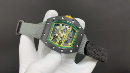 Richard Mille Mens Watch 50x43mm Automatic Mechanical Movement Stainless Steel Watches - Image 6