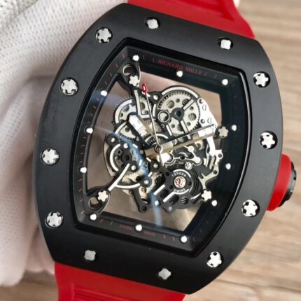 Richard Mille Mens Watch 50x43mm Automatic Mechanical Movement Stainless Steel Watches - Image 4