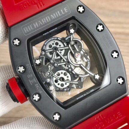 Richard Mille Mens Watch 50x43mm Automatic Mechanical Movement Stainless Steel Watches - Image 5