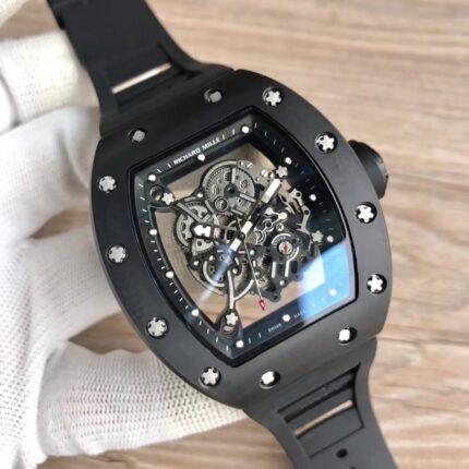 Richard Mille Mens Watch 50x43mm Automatic Mechanical Movement Stainless Steel Watches - Image 2