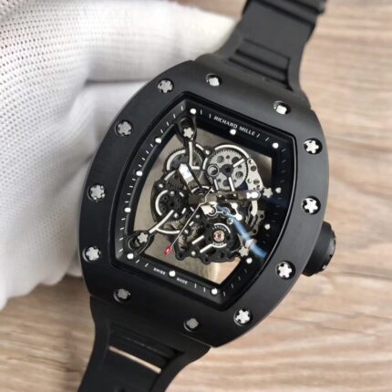 Richard Mille Mens Watch 50x43mm Automatic Mechanical Movement Stainless Steel Watches - Image 4