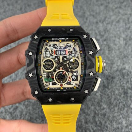 Richard Mille Mens Watch 50x43mm Automatic Mechanical Movement Stainless Steel Watches