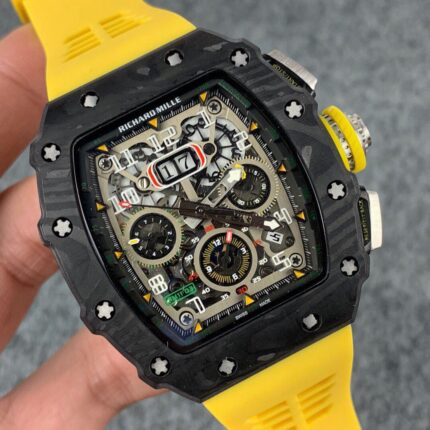 Richard Mille Mens Watch 50x43mm Automatic Mechanical Movement Stainless Steel Watches - Image 4