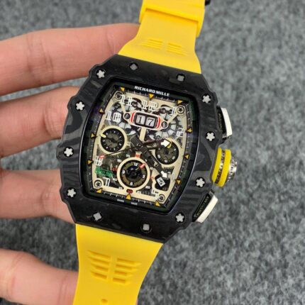 Richard Mille Mens Watch 50x43mm Automatic Mechanical Movement Stainless Steel Watches - Image 2