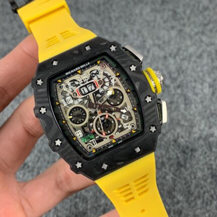 Richard Mille Mens Watch 50x43mm Automatic Mechanical Movement Stainless Steel Watches - Image 3