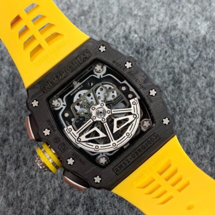 Richard Mille Mens Watch 50x43mm Automatic Mechanical Movement Stainless Steel Watches - Image 7