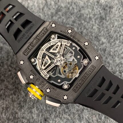 Richard Mille Mens Watch 50x43mm Automatic Mechanical Movement Stainless Steel Watches - Image 5
