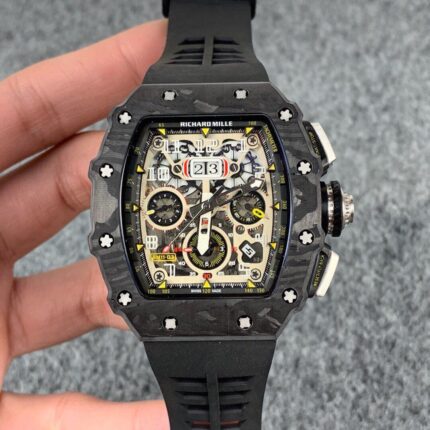 Richard Mille Mens Watch 50x40mm Automatic Mechanical Movement Stainless Steel Watches