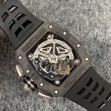 Richard Mille Mens Watch 50x40mm Automatic Mechanical Movement Stainless Steel Watches - Image 5