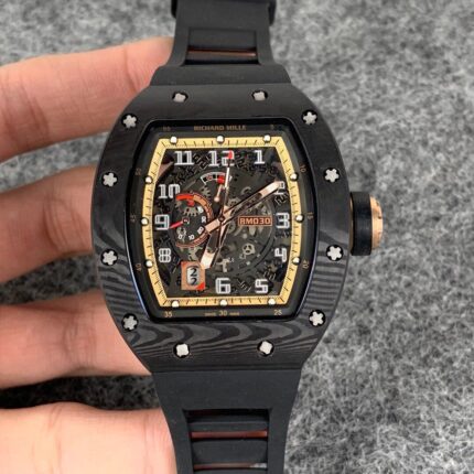 Richard Mille Mens Watch 50x43mm Automatic Mechanical Movement Stainless Steel Watches