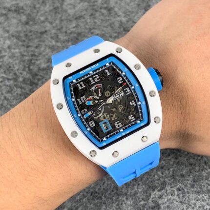 Richard Mille Mens Watch 50x43mm Automatic Mechanical Movement Stainless Steel Watches - Image 4