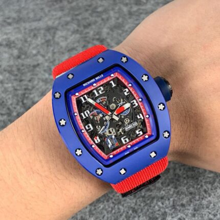 Richard Mille Mens Watch 50x43mm Automatic Mechanical Movement Stainless Steel Watches - Image 5