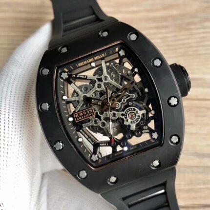Richard Mille Mens Watch 42.7x50mm Automatic Mechanical Movement Stainless Steel Watches - Image 3