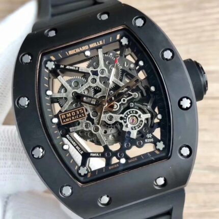 Richard Mille Mens Watch 42.7x50mm Automatic Mechanical Movement Stainless Steel Watches - Image 4
