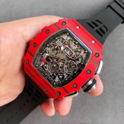 Richard Mille Mens Watch 50x43mm Automatic Mechanical Movement Stainless Steel Watches V3 Factory - Image 4