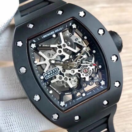 Richard Mille Mens Watch 42.7x50mm Automatic Mechanical Movement Stainless Steel Watches - Image 4