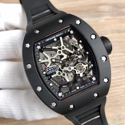 Richard Mille Mens Watch 42.7x50mm Automatic Mechanical Movement Stainless Steel Watches - Image 3