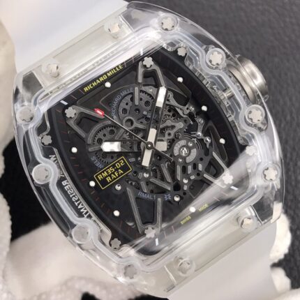 Richard Mille Mens Watch 50x43mm Automatic Mechanical Movement Stainless Steel Watches - Image 4