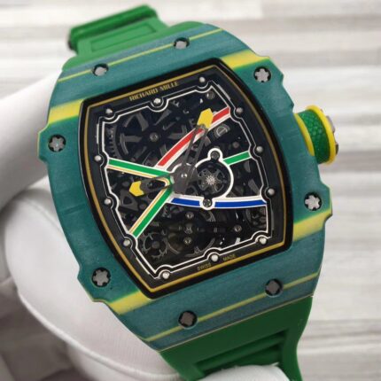 Richard Mille Mens Watch 48x42mm Automatic Mechanical Movement Stainless Steel Watches - Image 4