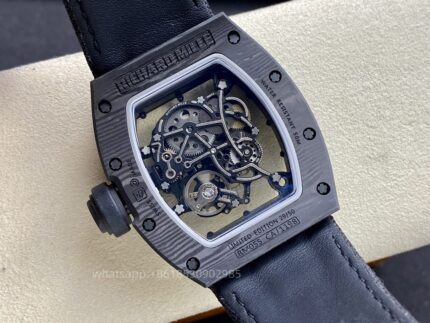 Richard Mille Mens Watch 50x43mm Automatic Mechanical Movement Stainless Steel Watches - Image 5