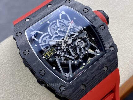 Richard Mille Mens Watch 50x43mm Automatic Mechanical Movement Stainless Steel Watches - Image 3