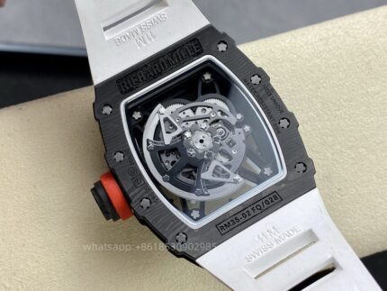 Richard Mille Mens Watch 50x43mm Automatic Mechanical Movement Stainless Steel Watches - Image 4